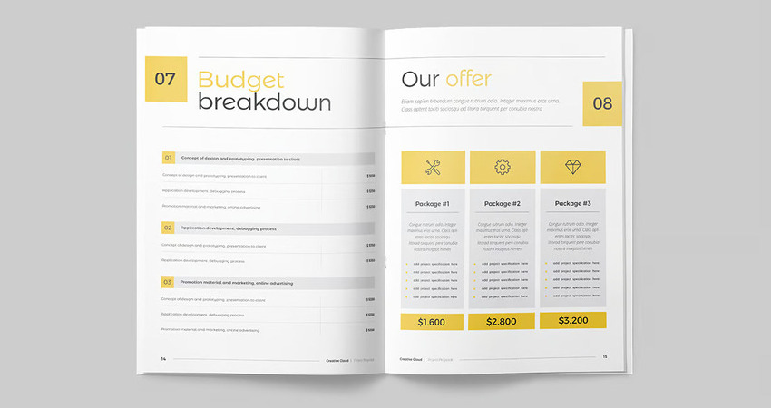 Freelance design proposal template