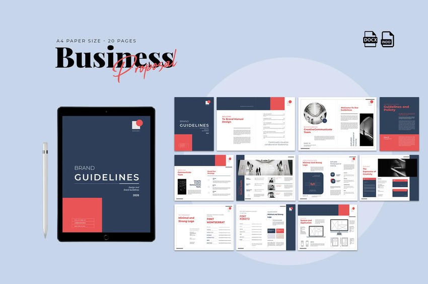 Freelance graphic design proposal template