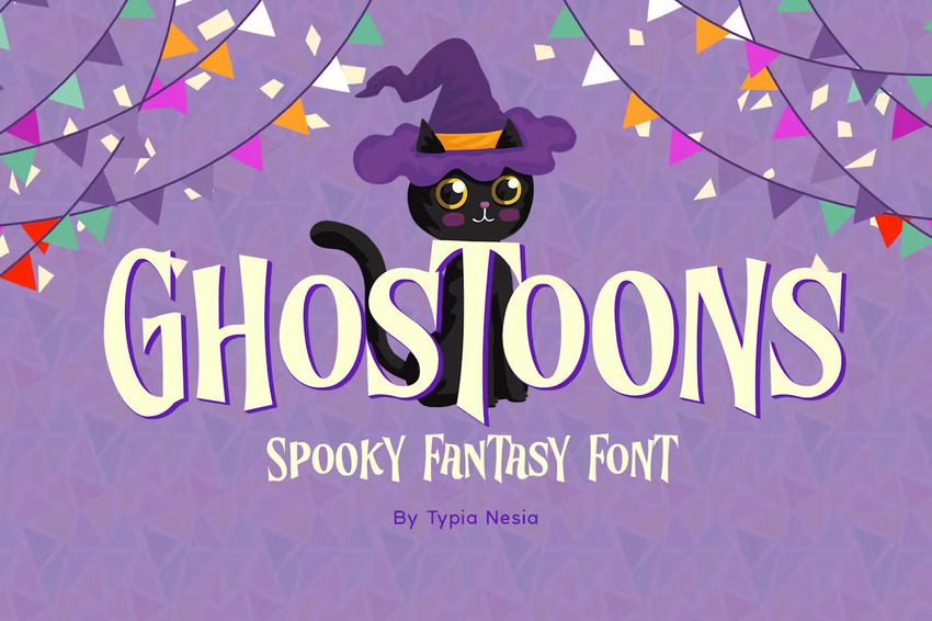Ghostoons is a spooky fantasy font