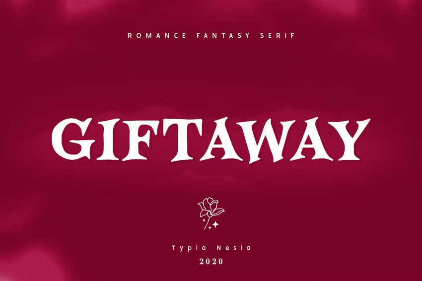 Giftaway is a fantasy serif font