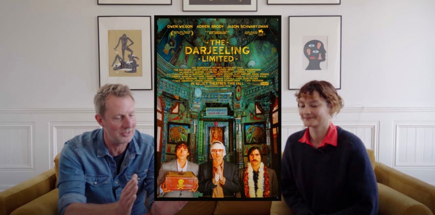 The Darjeeling Limited by Wes Anderson poster.