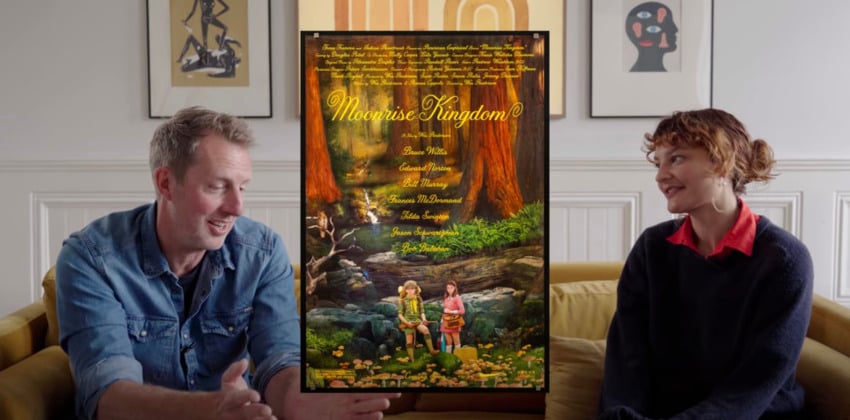 Moonrise Kingdom movie poster by Wes Anderson.