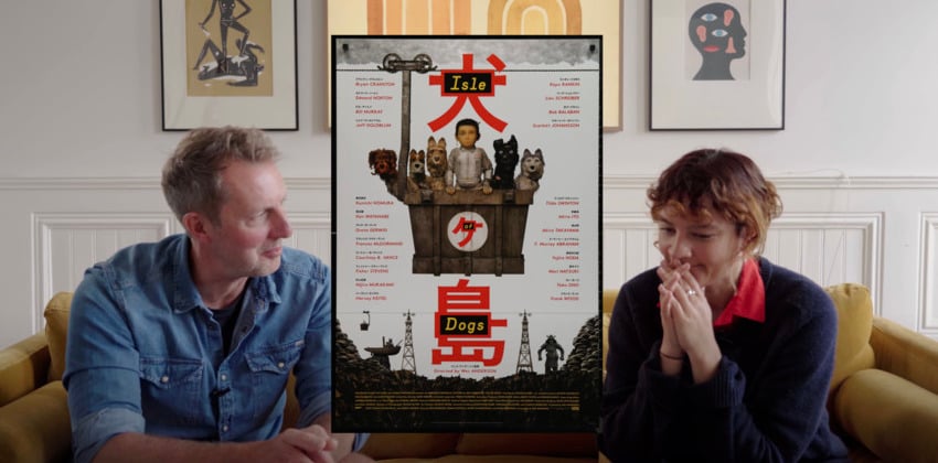 Wes Anderson movie poster: Isle of Dogs.