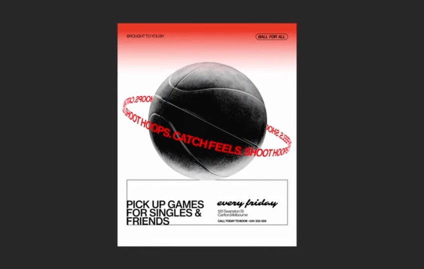 After Effects for designers​: Poster up to this point.