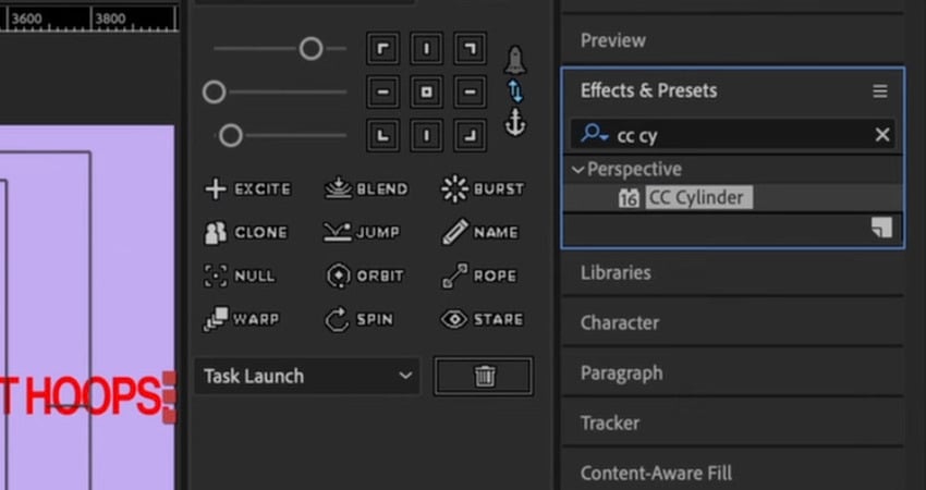 How to animate a poster in After Effects: CC Cylinder.