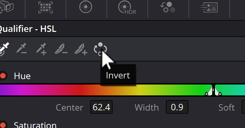 User Clicking Invert Button To Invert Selection