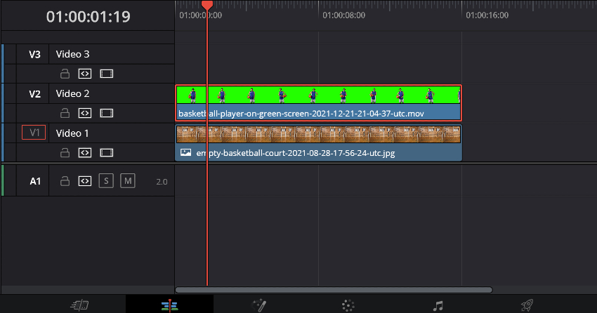 Place Basketball Player Layer On Top Of Basketball Court Background