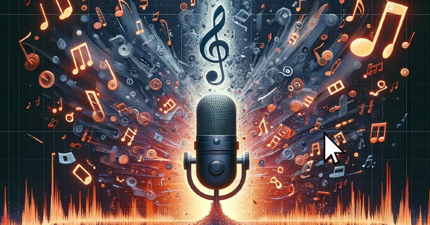 Ai generated image reflecting the essence of the article How to Quickly Change Audio Pitch in Audacity for article on Audacity, and how to to change pitch.