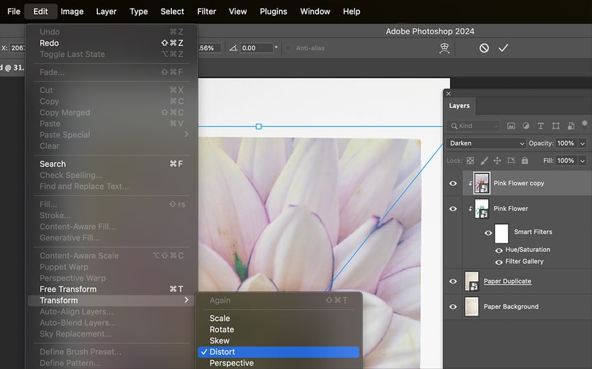 botanical gel print effect in photoshop