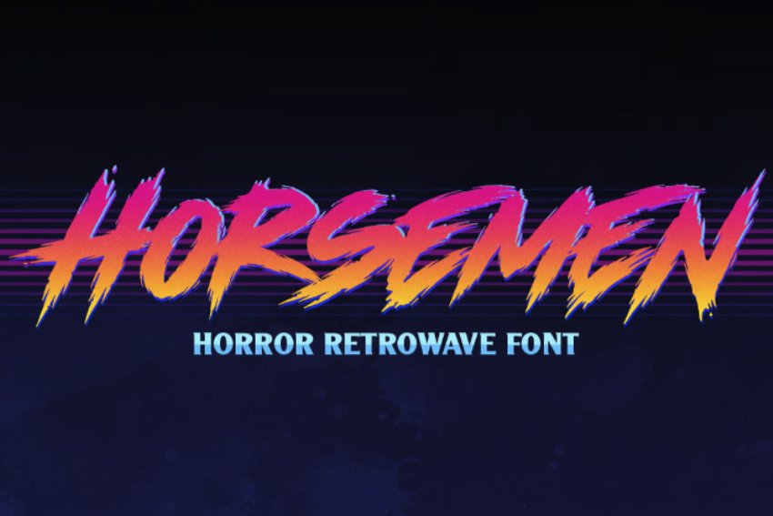 80s Vaporwave Font