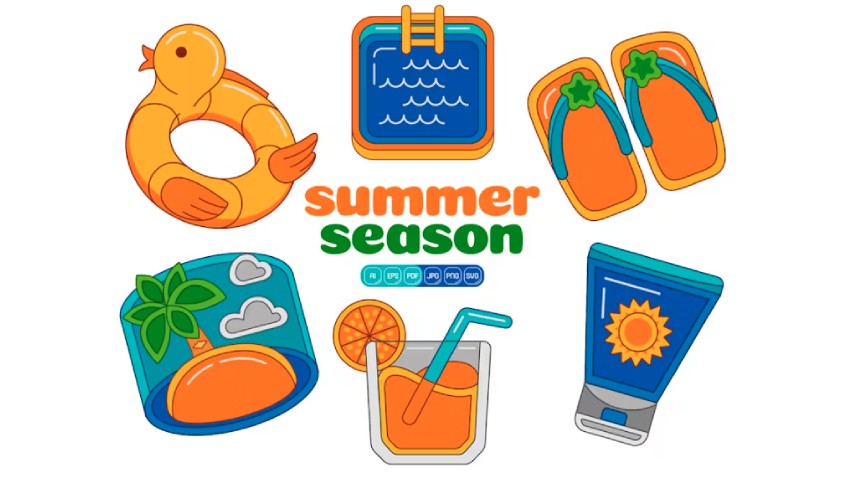 Summer Season Vector Pack
