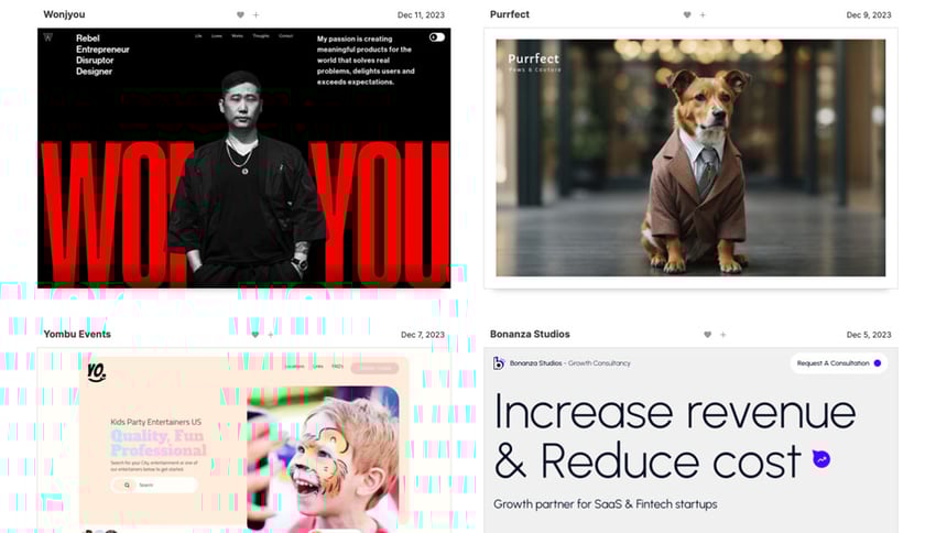 web design inspiration