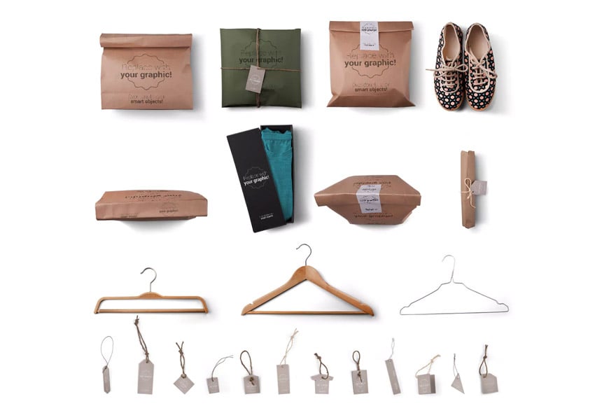 T-shirt and Packages Mockups  Scene Generator