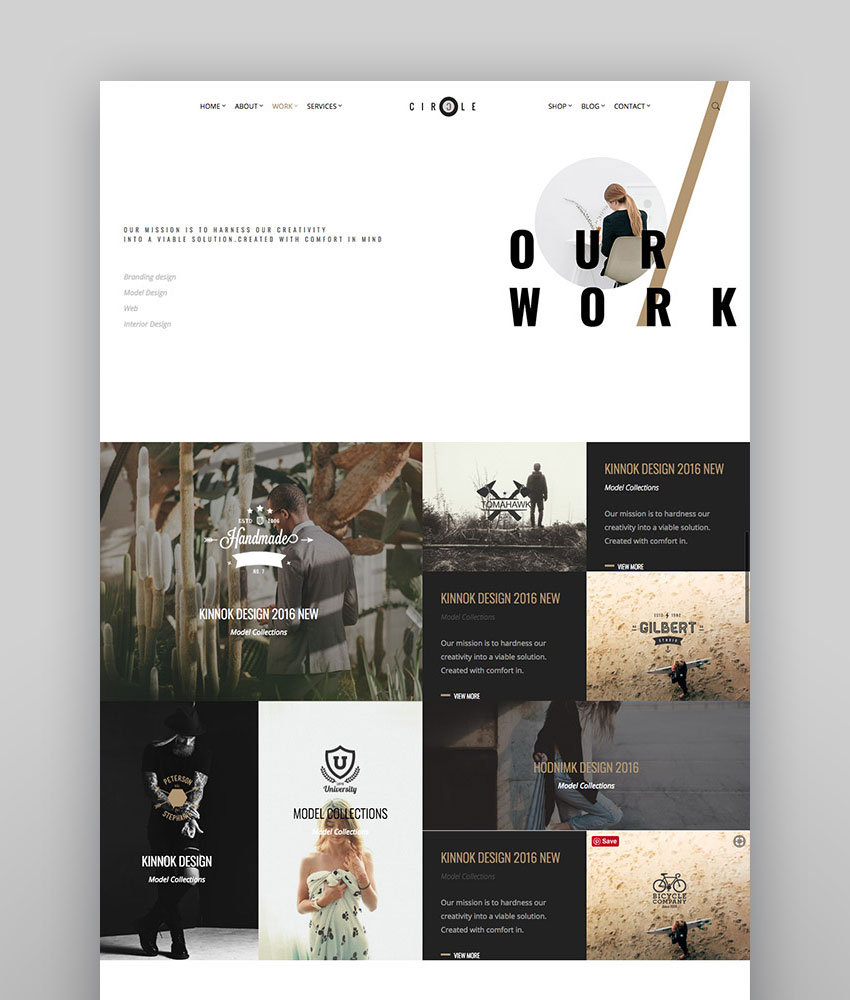 Circle - Intuitive WordPress Theme for Creatives