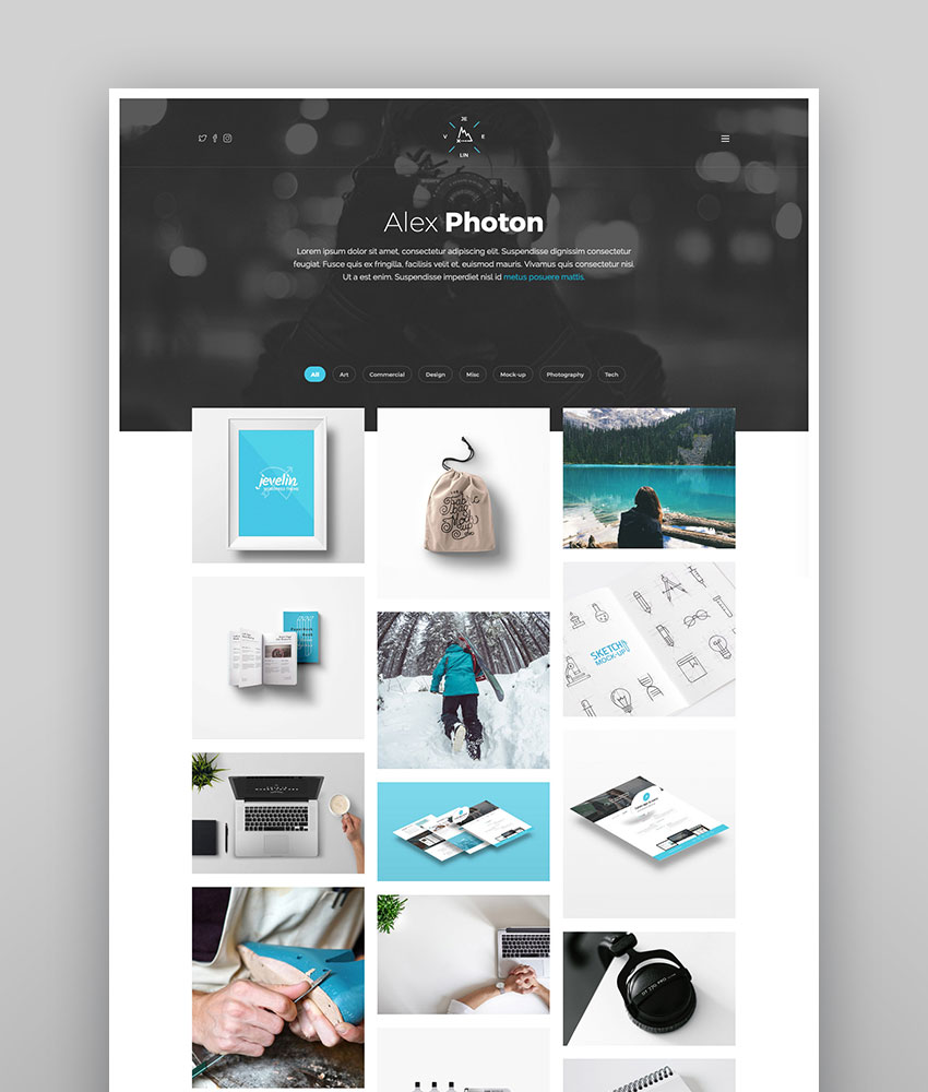 Jevelin - Bold WordPress Creative Theme