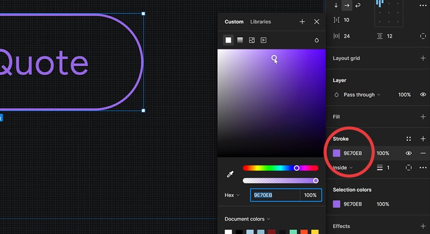 figma's color picker