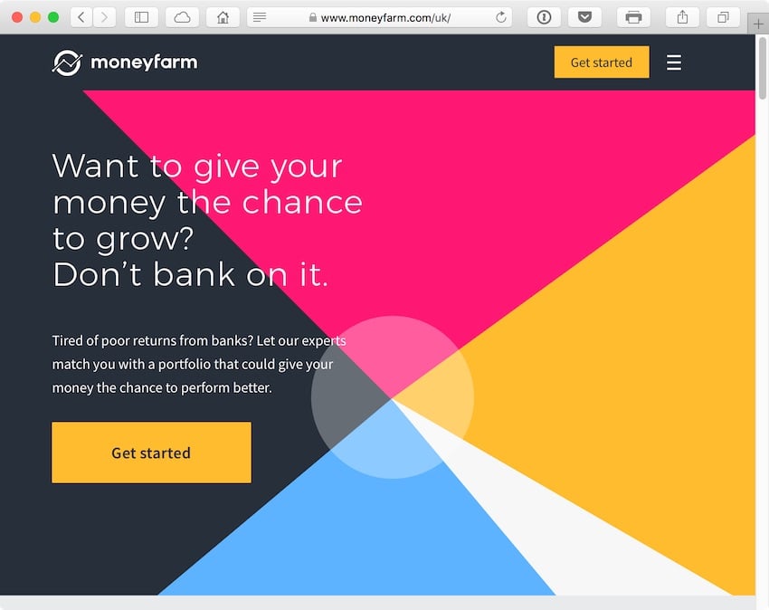 Moneyfarms technology creates a unique profile based on investment target and attitude to risk