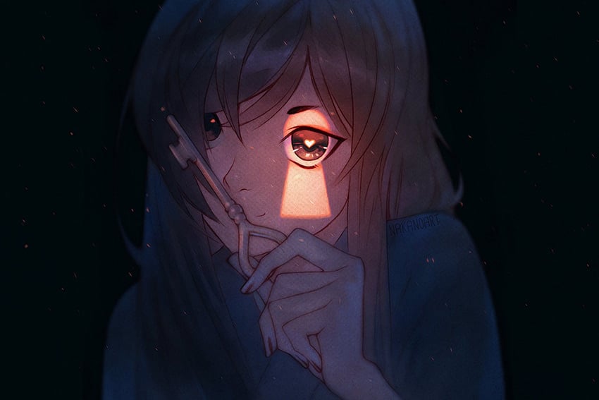 KeyHole Digital Painting by NakanoArt