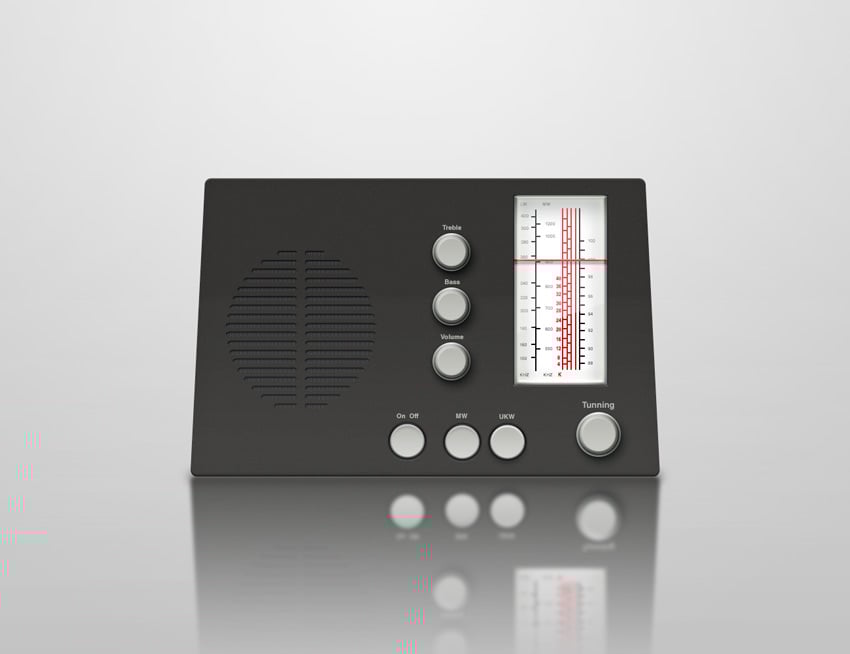 Vintage Radio Icon Photoshop Tutorial