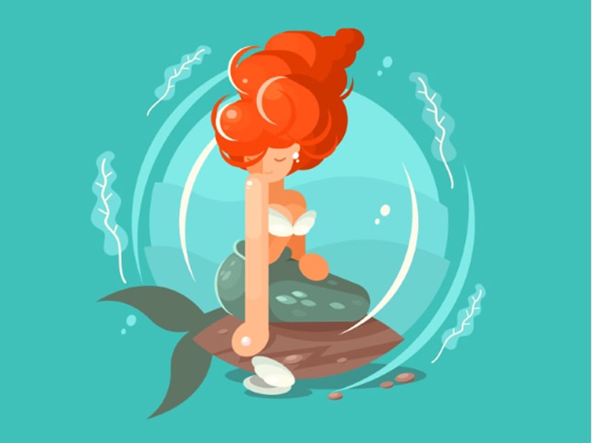 Sea Mermaid Character 