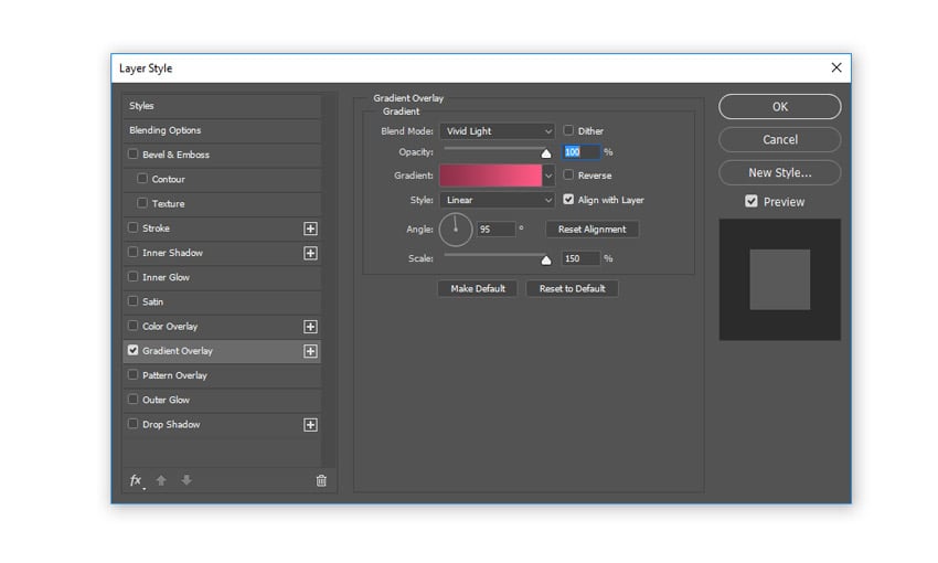 Add a gradient overlay