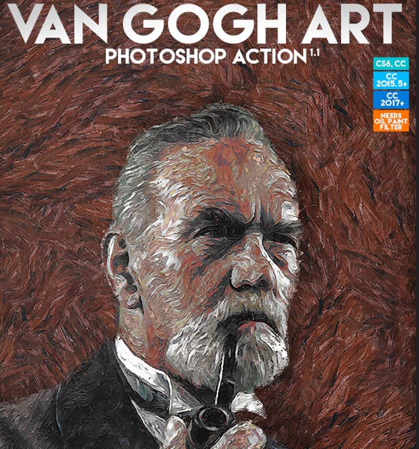 Van Gogh Art Photoshop Action 