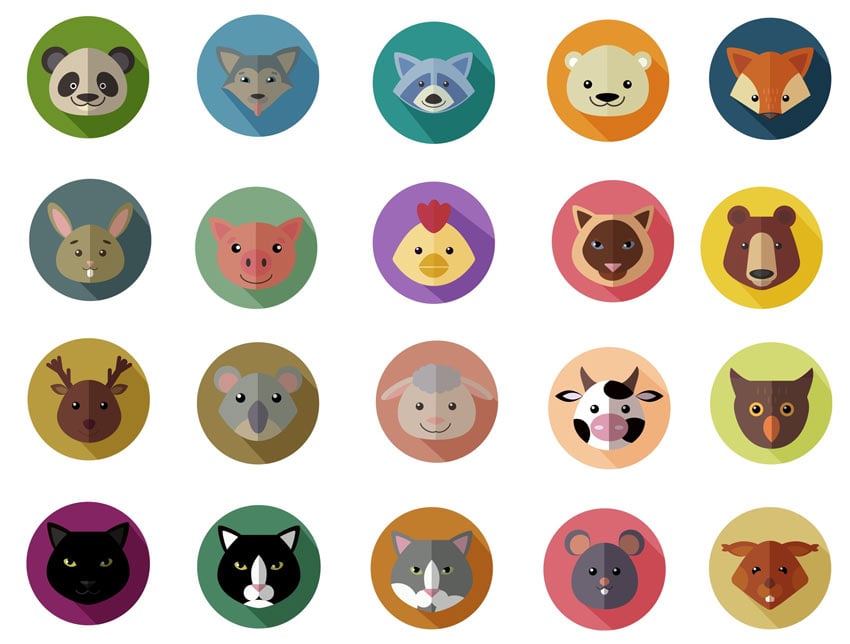 How to Create a Set of Flat Animal Icons in Adobe Illustrator