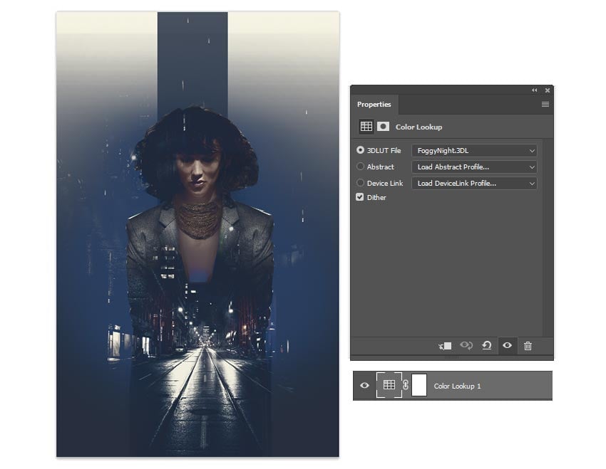 Add a color lookup adjustment