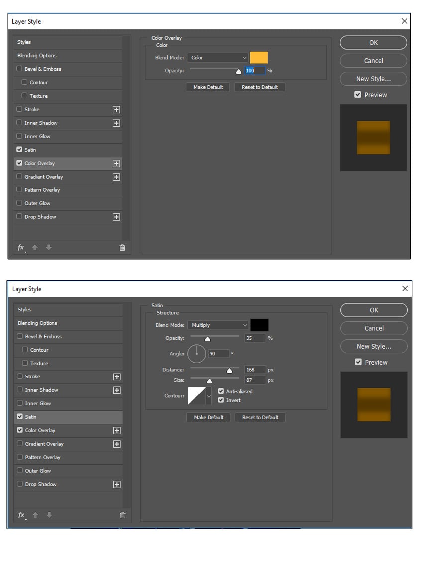 Add layer styles ot the suit