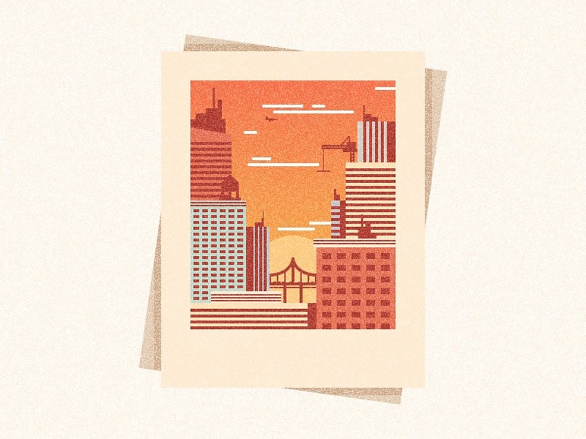 How to Create a Textured City Snapshot Illustration in Adobe Illustrator