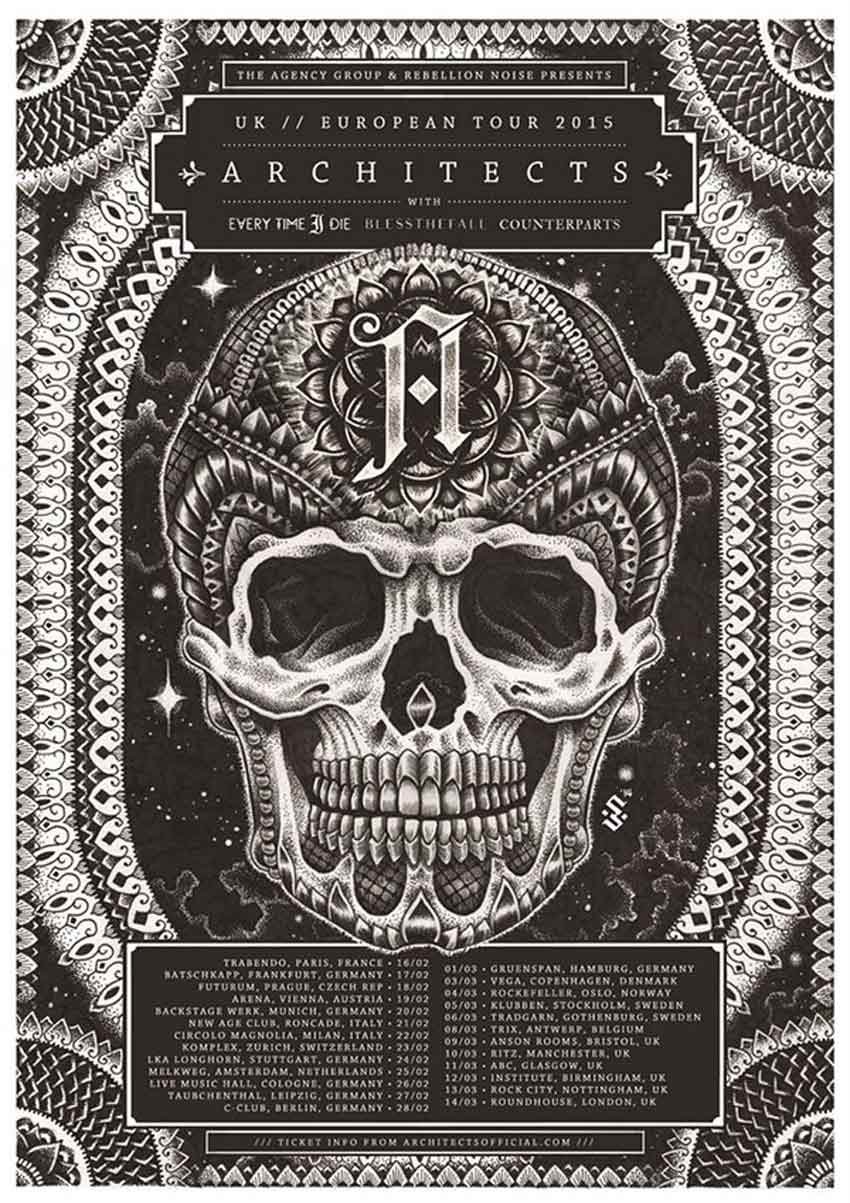 Architects European Tour Poster