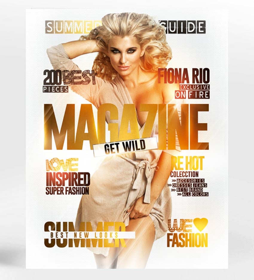 Magazine Cover Flyer Template