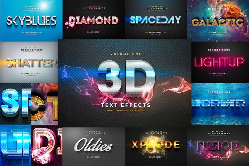 3D Text Effects Vol1