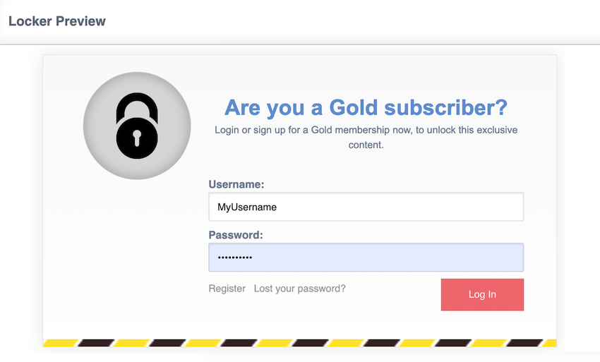 Try experimenting with the various different locker templates 