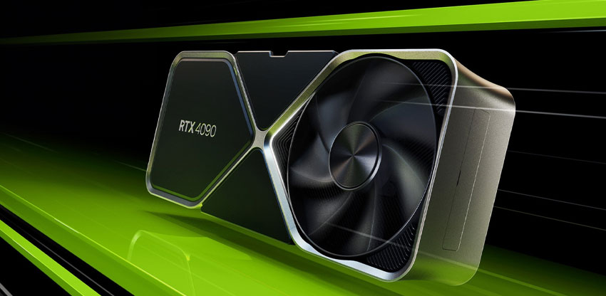 The NVIDIA RTX 4090 graphics card, delivering raytracing capabilities (Image Credit: NVIDIA)
