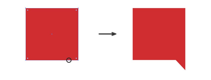 Creating a triangle on a square