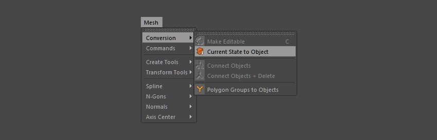 Convert current state to object