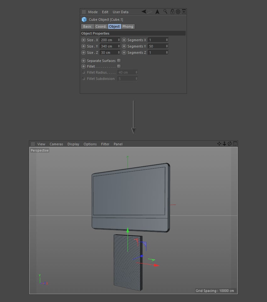 Add segments to the object