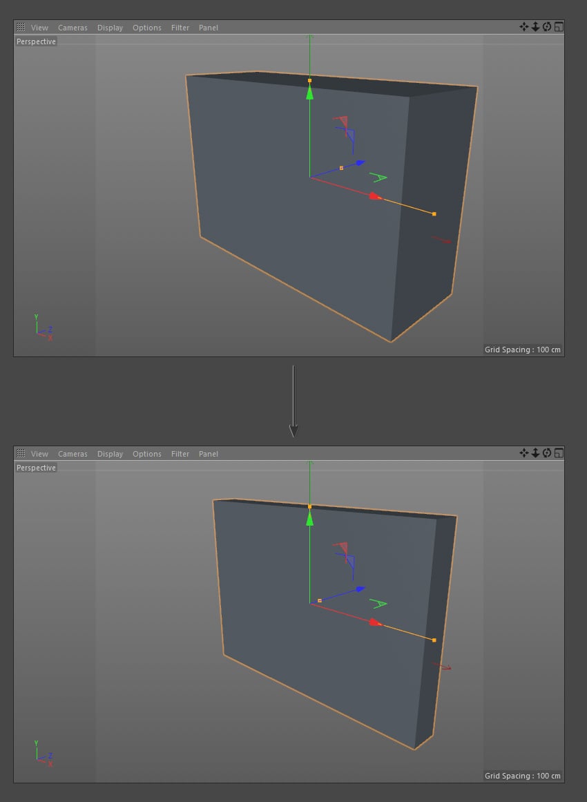 Make the object thinner