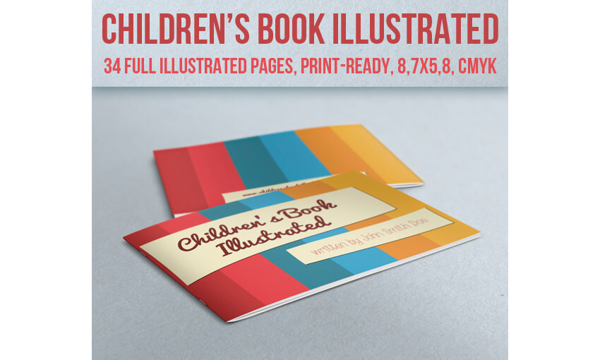Book Layout Template - Childrens Book Illustrated 