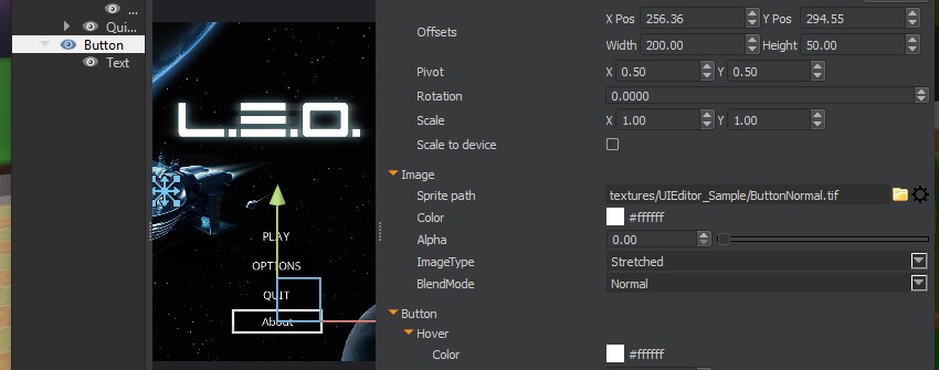 UI Editor - Button ImageType