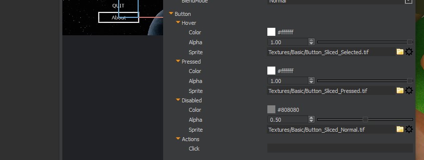 UI Editor - Button States