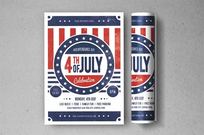 4th of July Parade Flyer Template