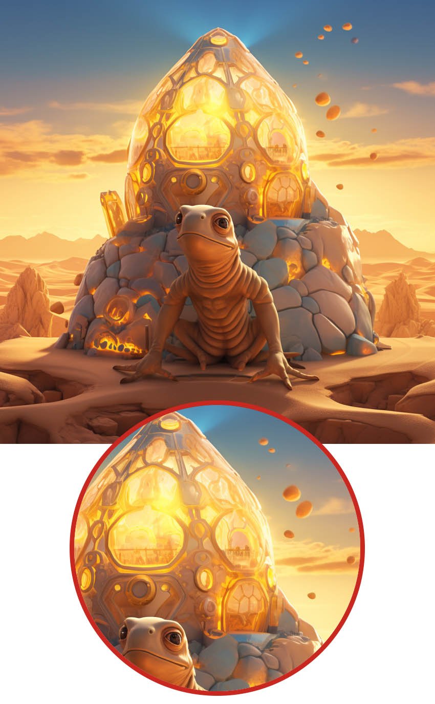 scene with unidentified objects