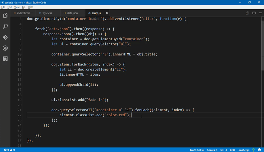 New Coffee Break Course Javascript Without Jquery