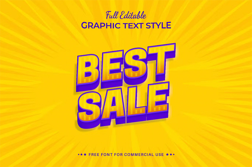 sale text effect