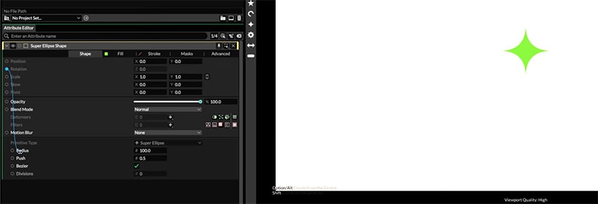 pick whip for super ellipse