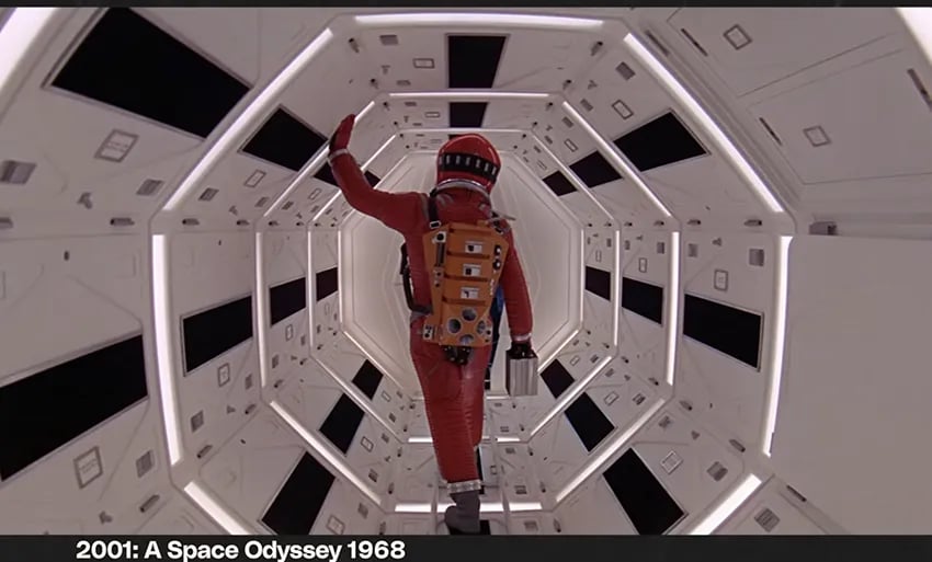 2001 A Space Odyssey shot composition example