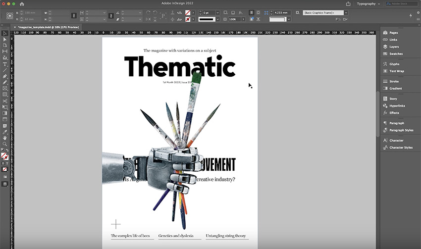 move the image to the front