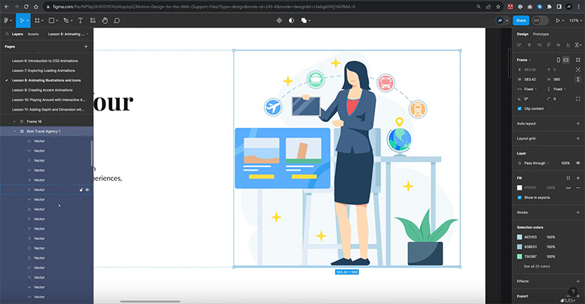illustration open in figma
